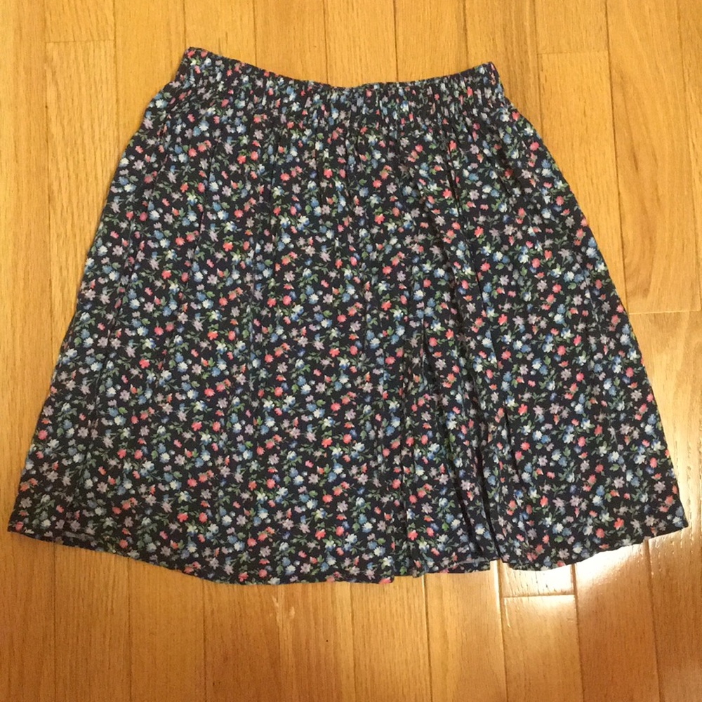 floral skater skirt